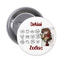 Cukini Asian Zodiac Buttons