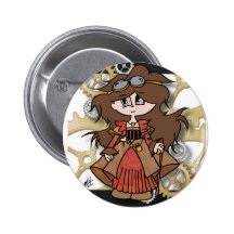 Cukini Steampunk Button