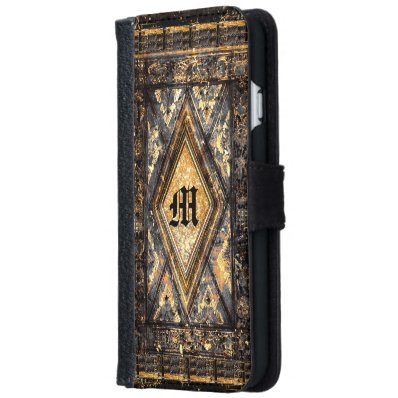 Culfoure Milon 6/6s Old Book Style Monogram iPhone 6/6S Wallet Case