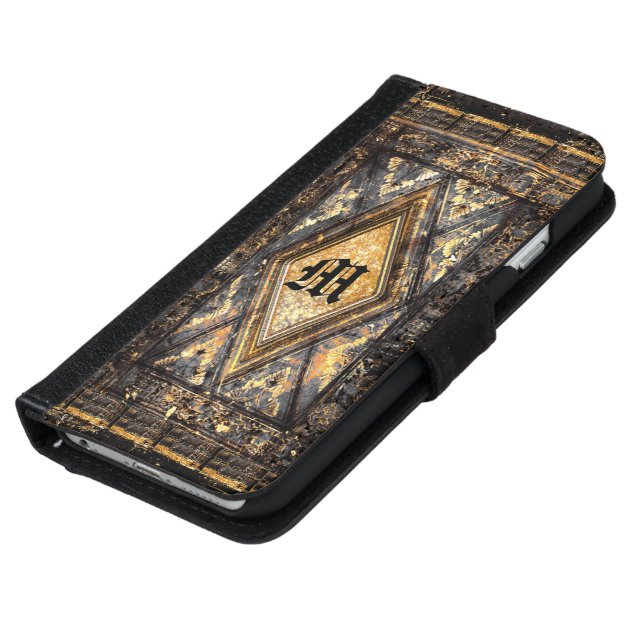 Culfoure Milon 6/6s Old Book Style  Monogram iPhone 6 Wallet Case-5