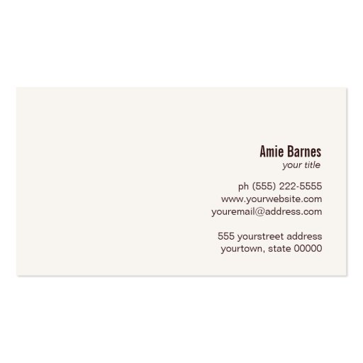 Culinary Chef Blue Whisk Logo Brown Business Card (back side)