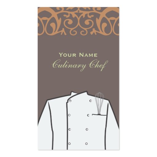 Culinary Chef Business Card (front side)