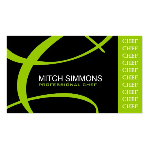 Culinary Chef Business Cards (front side)