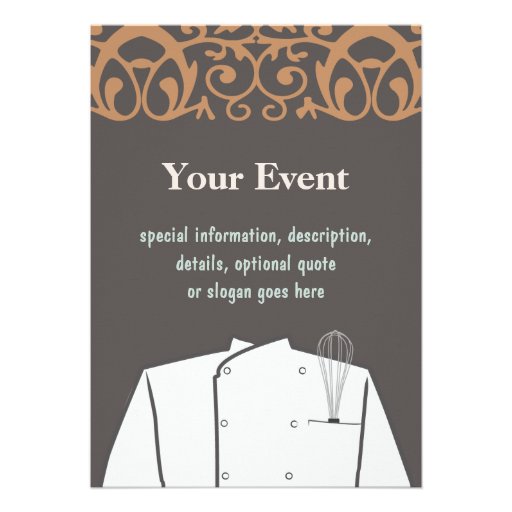 Culinary Chef Invitation
