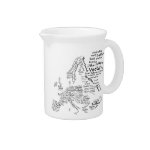 Culinary Food Map of Europe for Foodies Drink Pitchers Culinary Food Map of Europe for Foodies Drink Pitchers