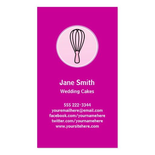 Culinary Logo Business Card (front side)