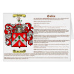 Cullen (irish(meaning)) greeting card