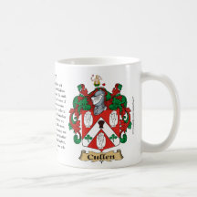 Cullen, the Origin, the Meaning and the Crest Coffee Mug