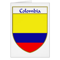 Culombia Flag Shield cards