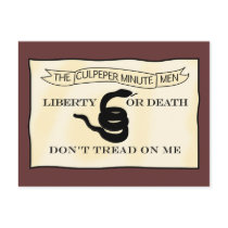 Culpeper Minutemen Flag postcards
