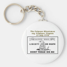 CULPEPER MINUTEMEN KEY CHAINS