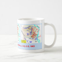 Culp's Hill map cup mugs