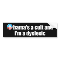 Cult anti Obama Bumper Sticker