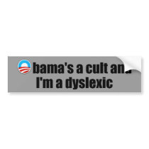 Cult anti Obama Bumper Stickers