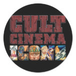Cult Cinema Icons Red Rust Sticker