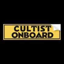CULTIST ONBOARD bumper stickers