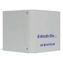 Culturally Elite Binder