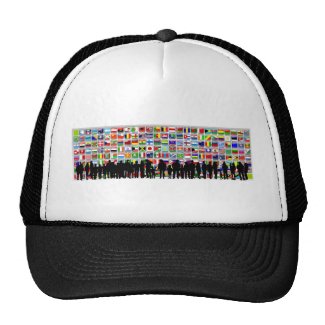 Cultures People Flag Wall Trucker Hat
