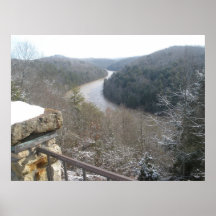 Cumberland River in Winter Poster