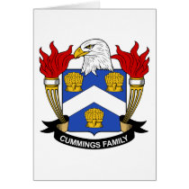 Cummings Family Crest cards by coatsofarms Cummings Family Crest cards