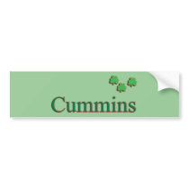 Cummins Family bumper stickers by irish_names Cummins Family bumper stickers
