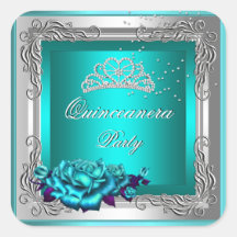Cumpleaños de Quinceanera de los rosas de plata de Etiqueta