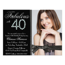Cumpleaños fabuloso de 40 fotos del diamante elega comunicados personales 