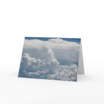 Cumulus clouds view from heaven cards