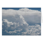 Cumulus clouds view from heaven greeting cards