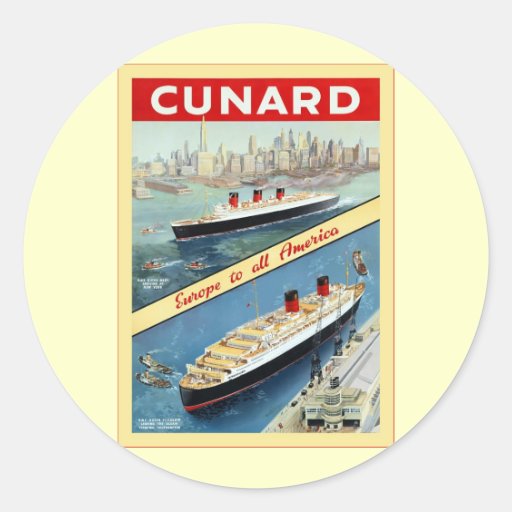 European Travel Stickers Vintage
