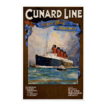 Cunard Line -Lusitania posters