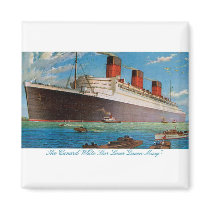 Cunard White Star Line's Queen Mary Fridge Magnet