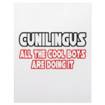 Cunilingus...All The Cool Boys Are Doing It Personalized Letterhead