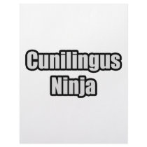 Cunilingus Ninja letterhead by Funny_MoFo_Shirts Cunilingus Ninja letterhead