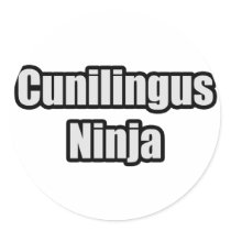Cunilingus Ninja stickers by Funny_MoFo_Shirts Cunilingus Ninja stickers