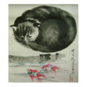 cunning cat posters by zhenlian cunning cat posters