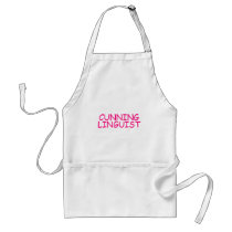 CUNNING LINGUIST aprons
