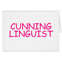 CUNNING LINGUIST cards