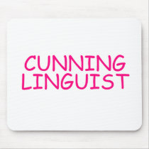 Cunning Linguist - funny offensive rude naughty Mouse Mats