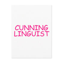 Cunning Linguist - funny offensive rude naughty postcards