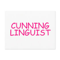 CUNNING LINGUIST postcards