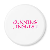 CUNNING LINGUIST REFRIGERATOR MAGNET