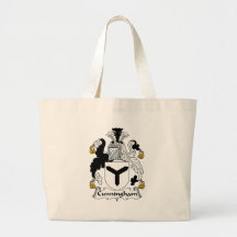 Cunningham Family Crest Tote Bag