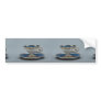 Cup and saucer with colorful designs bumper sticker