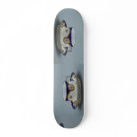 Cup and saucer with colorful designs custom skate board