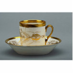 Cup and saucer with creative designs photo sculpture