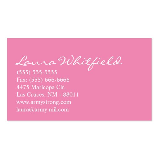 Cup Cakes Bakery Sweet Treats Business Card (back side)