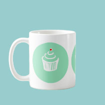Cup cakes Love Green Mug by vanillapod Cup cakes Love Green Mug