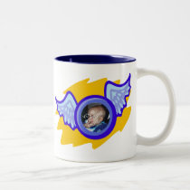 Cup for boys with angel wing frame mugs