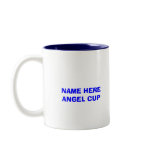 Cup for boys with angel wing frame mug